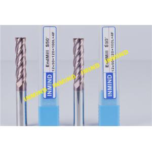 Buy cheap Cnc Vertical Milling Machine Carbide End Mill Cutter , TiSiN Coating Cnc Milling Tools from wholesalers