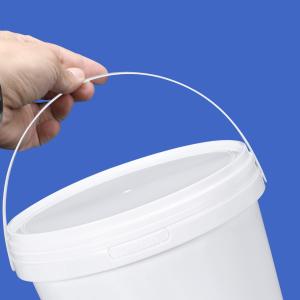 Buy cheap Logo Printing Food Grade White Plastic Buckets and Customizable from wholesalers