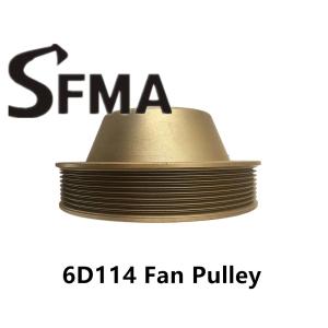 Buy cheap Excavator Pump 8 Groove OD180  6D114 Engine Fan Pulley from wholesalers