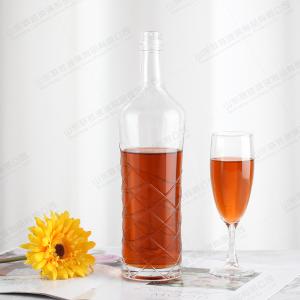 Buy cheap Clear Champagne Sparkling Wine 500ml Glass Bottle with Hot Stamping Surface Handling from wholesalers