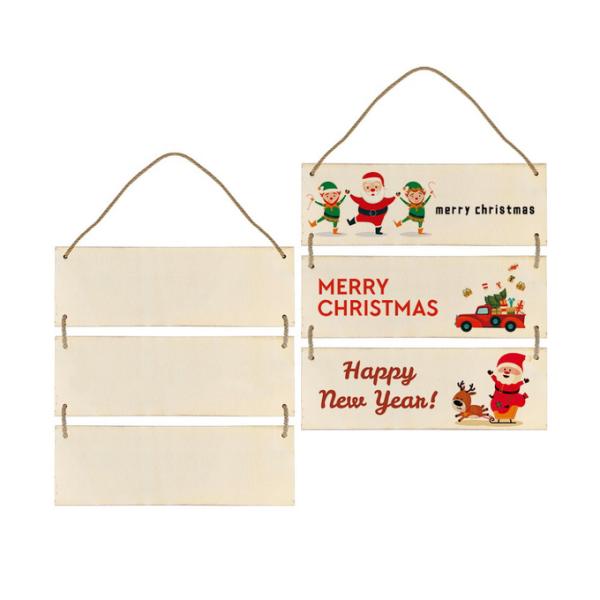 Sublimation Heat Transfer Blank Rectangular Wooden Signage Custom Shape Cut Bamboo Wooden Blank Signage Porch Decoration