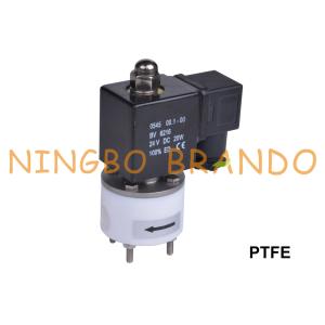 Buy cheap Acid Alkali Anti Corrosive PTFE Solenoid Valve 1/4'' 3/8'' 24V 220V product