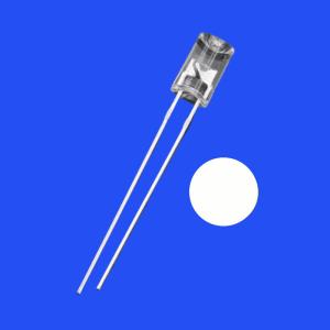 Buy cheap 5mm 2Hz 1/6 Duty Cycle 12V Clear White Color 10000K 4000mcd 90deg Resistor Integrated Flangeless Concave Blinking LED from wholesalers