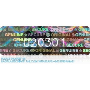 Buy cheap Authentic Hologram Labels/Stickers Silver Transfer Tamper Evident Security Warranty Void Seals/Stickers High Security from wholesalers