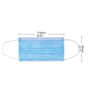 Buy cheap Pharmaceutical Grade Earloop Disposable Face Mask Elastic Earloop 17.5x9.5cm from wholesalers