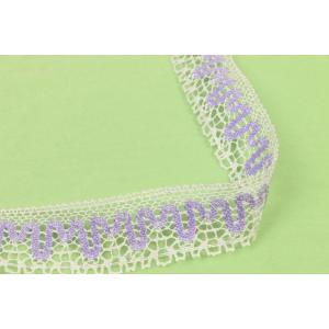 Buy cheap Recyclable Cotton Crochet Lace Trim Reusable Unstretched Contrast Patterned from wholesalers