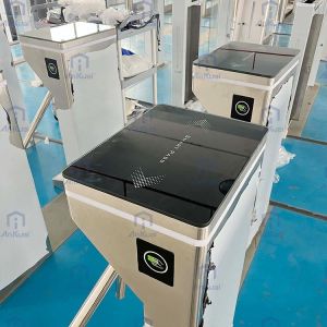 Security Pedestrian Gate Card Swipe Entrance Face Recognition Tripod Turnstile