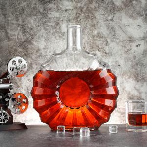 Buy cheap Rubber Stopper Sealing Type Clear 750ml Glass Bottle for Vodka Gin Rum Alcohol Whiskey from wholesalers