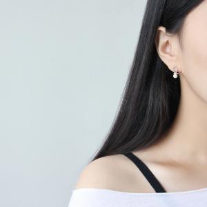 Buy cheap 925 Sterling Silver Shell Pearl Stud Earrings Knotted Shape For Student from wholesalers