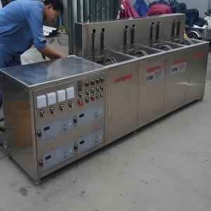 Buy cheap Industrial Semi Automatic Ultrasonic Cleaning System With 4 Tanks 28kHz Lift Baskets For Auto Parts from wholesalers