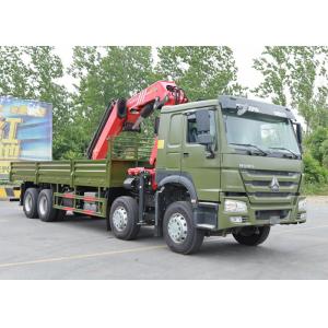 Buy cheap 8X4 420HP 12 Wheels 40t 50t Sinotruk Howo Truck With SANY Hydraulic Crane from wholesalers