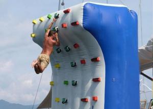 Buy cheap Crazy Artificial Blow Up Rock Climbing Wall Inflatable Rock Climbing Wall product