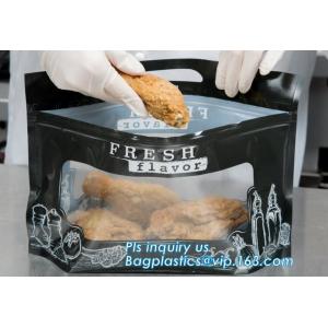 Buy cheap Anti Fog Function Plastic Zipper Roasted Chicken Packaging Bag, slide zipper hot chicken bags/ roasted chicken plastic p from wholesalers