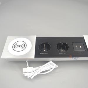 Buy cheap Multimedia Table Sliding Power FR Socket With Usb Charging And Wireless Charger from wholesalers