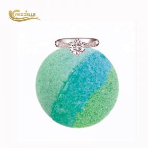 Buy cheap Multi Color Jewelry Bath Bombs Ball Shaped With Jewelry Rings Inside product