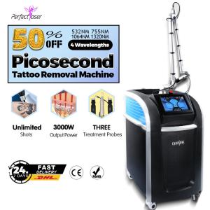 Buy cheap ODM Pico Laser Tattoo Removal Machine 3000W Three Treatment Probes from wholesalers