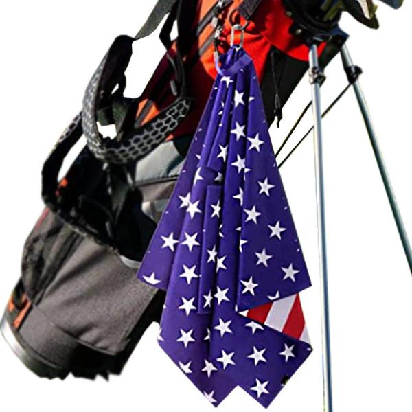 Buy cheap Portable Polyester Sublimated Microfiber Waffle Custom Print Golf Towel with clip from wholesalers