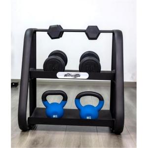 Buy cheap Gym Equipment Commercial 2 Tier Weights Dumbbell Rack Kettlebell Rack from wholesalers
