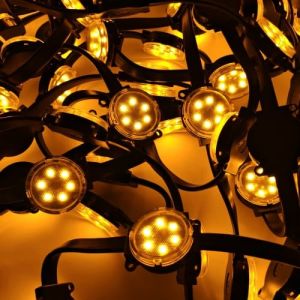 Buy cheap 50mm Transparent Permanent High Brightness LED Point Light RGB Changeable IP67 Waterproof Outdoor Decoration from wholesalers