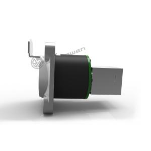 Buy cheap RJ45 Panel Mount Ethernet Chassis Connector Custom 8 Pin Plug Socket from wholesalers