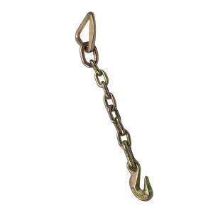 Buy cheap Load Lifting G70 2" 3/8" 10000 Lbs Chain With Delta Ring And Grab Hook Test Load 48kN from wholesalers