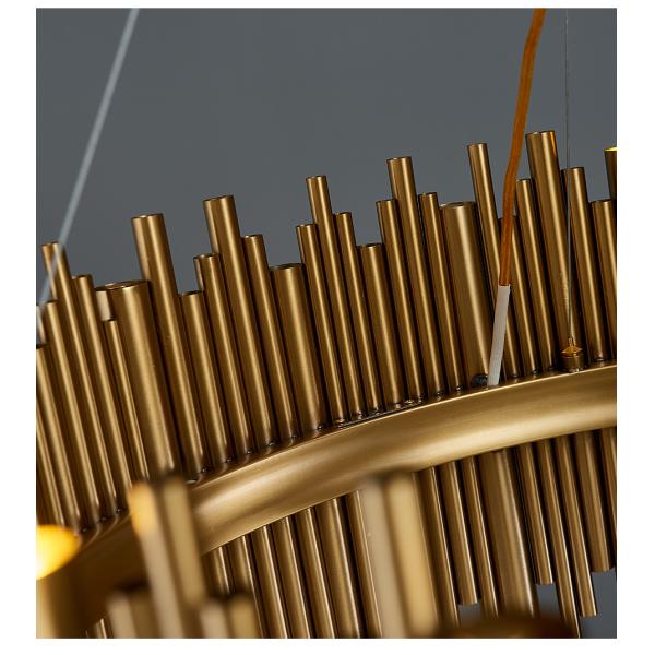 Luxury modern chandelier for dining room brushed gold stainless steel rectangle chandelier(WH-MI-311)