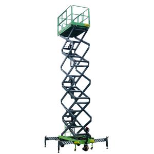 Buy cheap 12M Mobile Scissor Lift With Pulling Device from wholesalers