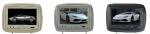 LCD Advertising Car Pillow Monitors 273mm*180mm*124mm Dimension 9" Display