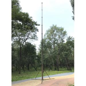 10m telescoping mast/manual crank winch telescopic mast/aluminum push up