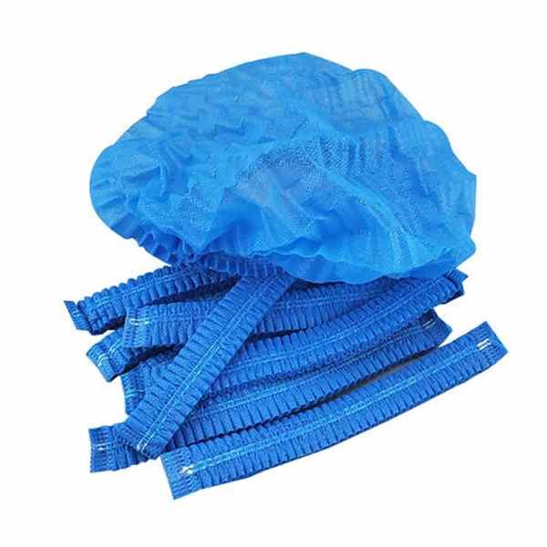 Buy cheap Blue ISO13485 Elastic 19" Disposable Bouffant Cap from wholesalers