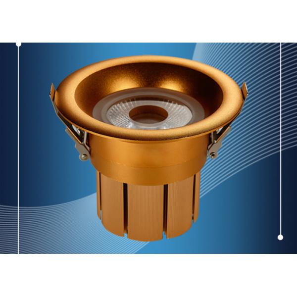 Cambered Surface Recessed LED Downlight With Pure Gold Thread Welding Solid