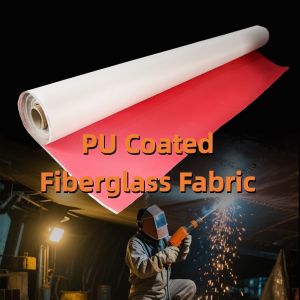 Buy cheap Ultimate Heat Protection PU Coated Fiberglass Fabric Withstands 1800°C M0 Approvals and 1m to 1.55m Width from wholesalers