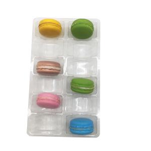 Buy cheap Single Piece 2X6 Arrangement 12 Pack Clear Plastic Macaron Tray Plastic Insert Tray from wholesalers