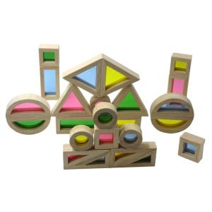 Buy cheap Acrylic Educational 24pcs Rainbow Building Blocks For Kids Gift from wholesalers