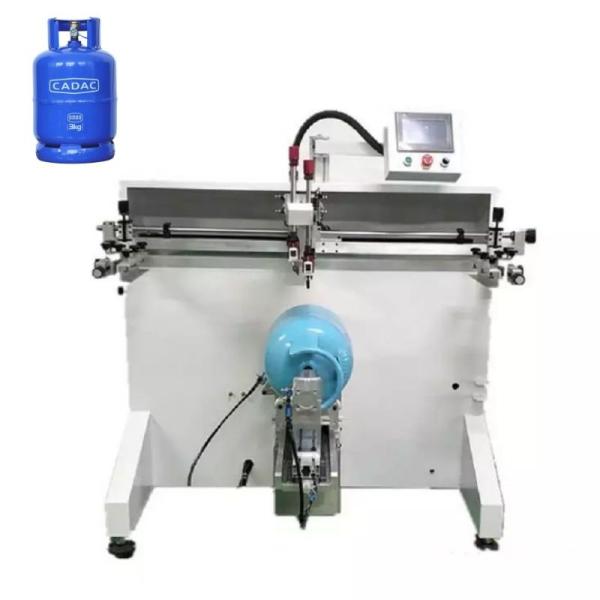 Quality Dia 360mm Cylinder Screen Printer 1900x1000x1600mm for LGP Gas Tan for sale