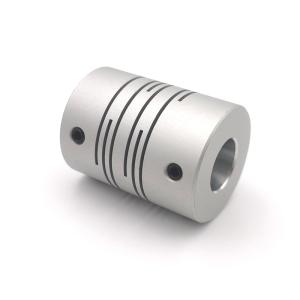 Buy cheap Anodizing Silver Aluminum Shaft Coupling 50mm Spiral Beam Coupling from wholesalers