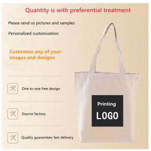 100% ECO Cotton Canvas Shopping Bag with Custom Logo and Unique Design from