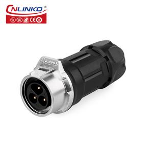 Buy cheap CNLINKO Waterproof Push-pull Connector 3 Pin Customize Plug Audio Female Socket Male Female Connector Plug 3 Pin Power Connector from wholesalers