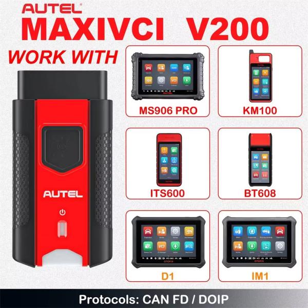 Buy cheap Autel MaxiVCI V200 VCI Compatible Bluetooth Interface Used With Tablets MS906 PRO MS906Pro-TS ITS600K KM100 BT609 BT608 from wholesalers
