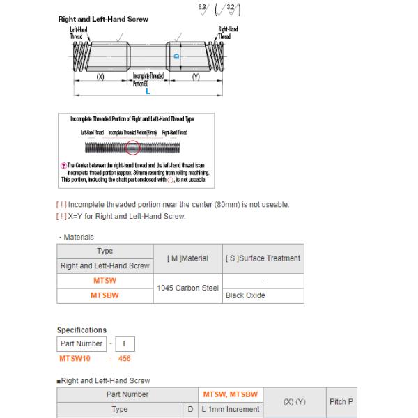 MISUMI Lead Screws - Straight Series RMTSRD14-[80-1000/1]-T[2-70/1]-Q[8 9 10]-S[2-70/1]-E[6-9/1]-C[4-60/1]-J[2-68/1]-B[3-30/1] 100% Original ,price