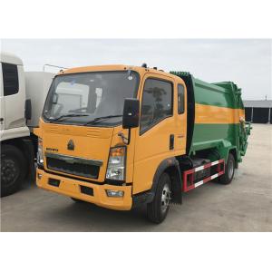 HOWO 4X2 8m3 Garbage Compactor Truck / 5 Ton Compressed Garbage Truck