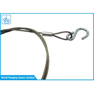 Buy cheap Diameter 1.5 mm Stainless Steel Wire Rope Safety Lanyards With S Hook from wholesalers