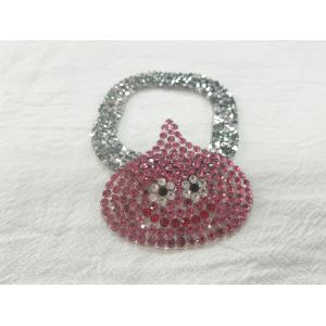 Custom Designed Heat Transfer Printing Label Sticker High Rhinestone Logo