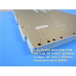 Buy cheap RO4350B LoPro RF PCB Rogers 60.7mil Reverse Treated Foil PCB Circuit Board With Immersion Gold from wholesalers