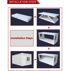end Prefab Modular Folding Container House Folding Container with Customized