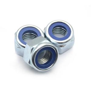 DIN985 Prevailing Torque Hexagon Thin Nuts With Non Metallic Insert Class 4 5 8