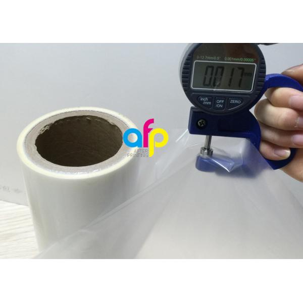 Quality 17 Micron Brilliant / Gloss Laminating Film 180mm - 1880mm Roll Width for sale