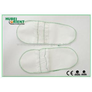 Buy cheap Comfortable White Disposable Hotel Slippers with Lace Part Top from wholesalers