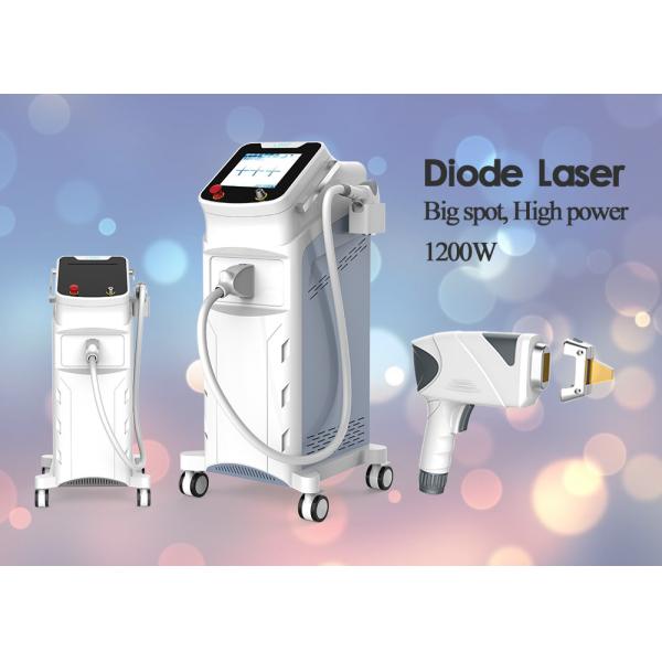 Buy cheap 1200W Painless 755nm 808nm 1064nm Diode Laser Hair Removal Machine 30 - 300ms Pulse Duration from wholesalers