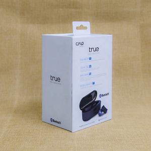 Buy cheap Customizatable Earphone Package Style In Folding Cardboard Book Type Box With Plastic Window from wholesalers